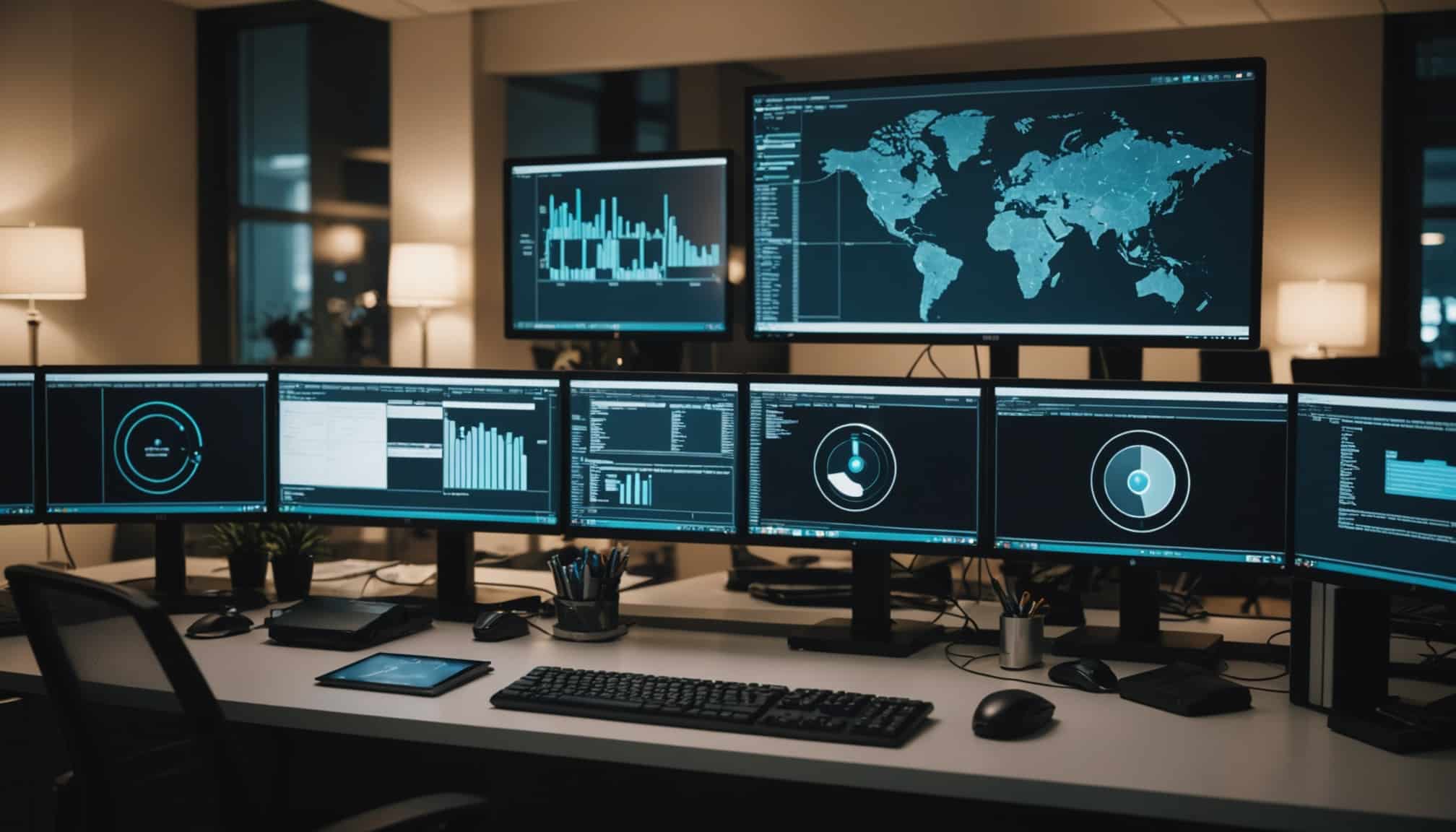 Un professionnel analysant des données numériques